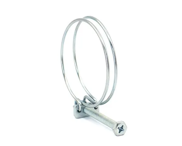 Double wire hose clamp