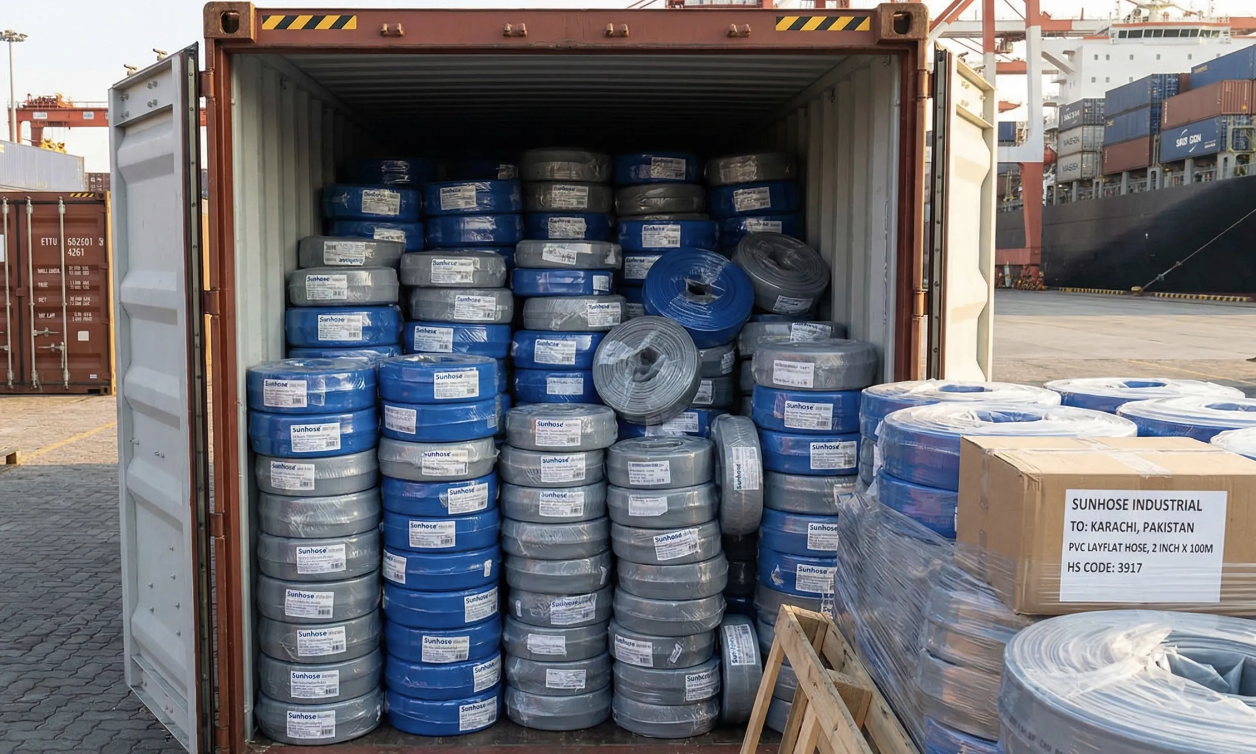 Hậu cần và đóng gói ống PVC