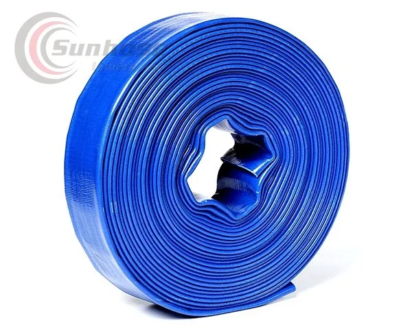 Blue flat hose