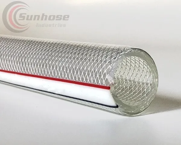 Clear reinforced PVC hose light duty