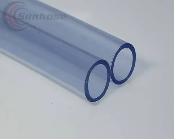 Flexible PVC hose blue tint