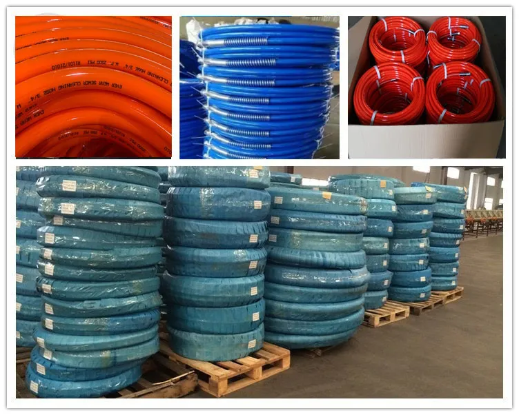Package sewer jetting hose