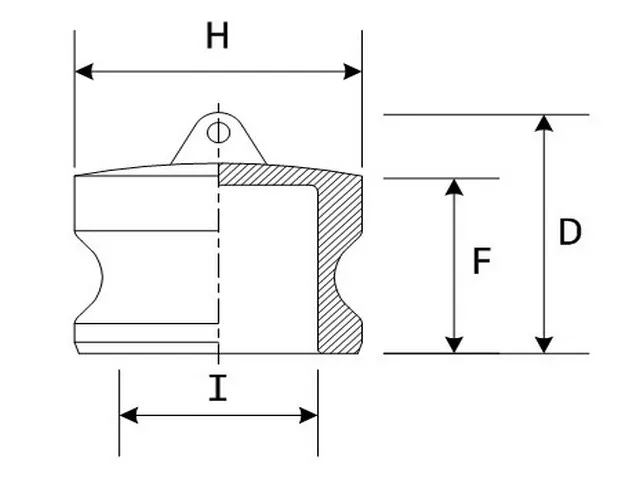 كاملوك PP نوع DP dimensions