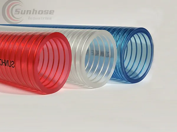 خرطوم PVC شفاف بسلك فولاذي