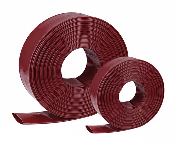 Sunhose red PVC layflat discharge hose