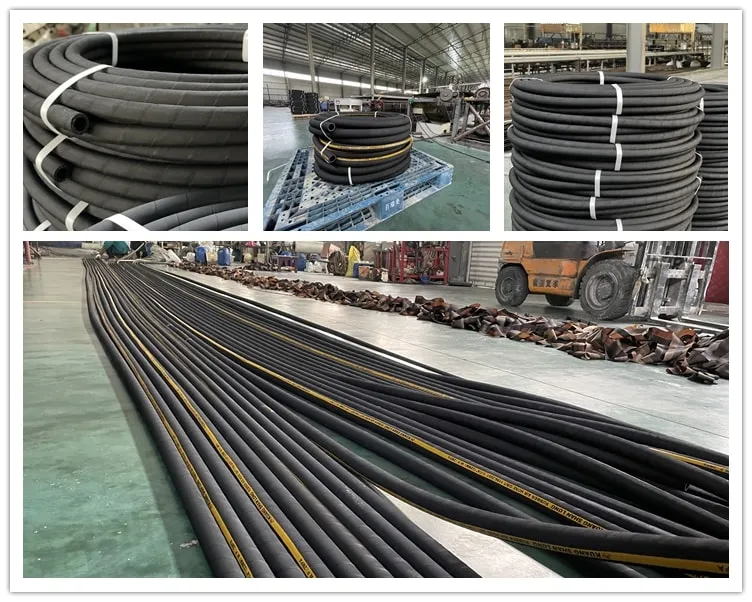 Rubber discharge hose
