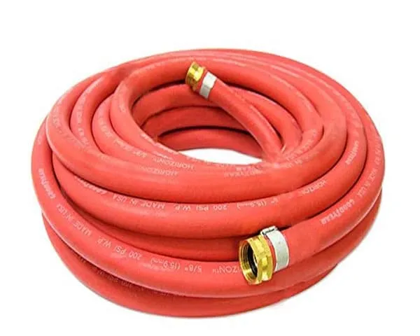 tuyau d'arrosage en caoutchouc rouge