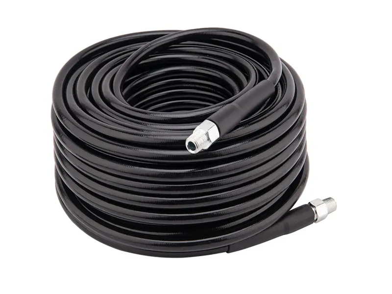 Sewer jetting pressure washer hose
