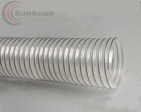 الفرق بين خرطوم PU الحلزوني وخرطوم شفط PVC