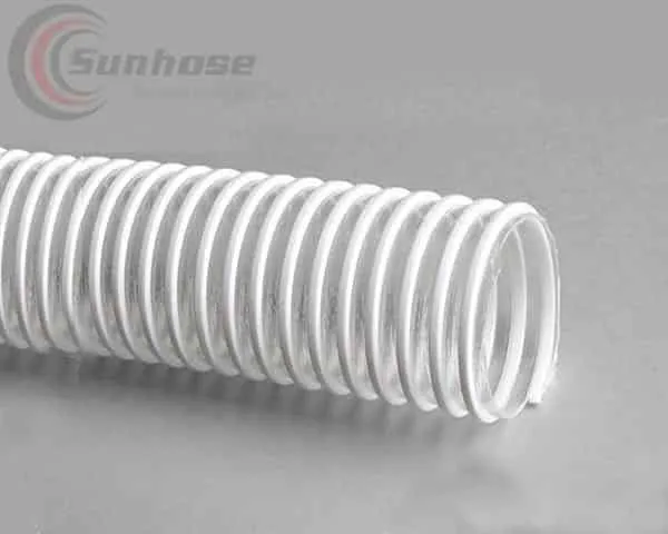 White TPU suction hose